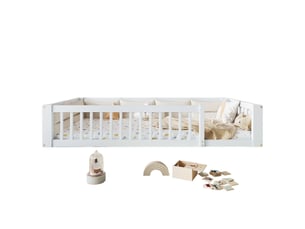 Lit simple 90x200 cm <strong>OKWISH</strong>  <strong></strong> coloris blanc