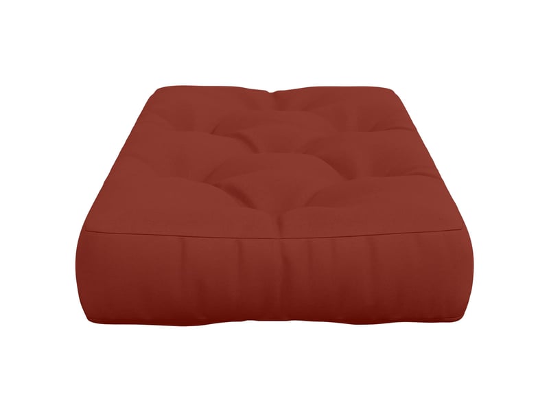 Coussin de siège en palette, coussin d'assise vianen 100 % polyester rouge cf55893 - Conforama C