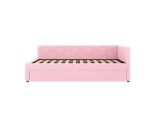 Lit banquette 140x200 cm    coloris rose
