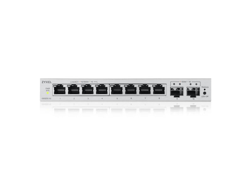 Switch zyxel gs1200-10v3-eu0101f  - Conforama C