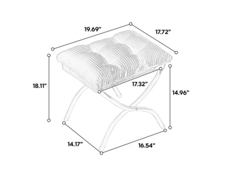  Fauteuil lounge avec repose-pieds, dossier ergonomique et poche latérale, structure en acier et flanelle rose  - Conforama D