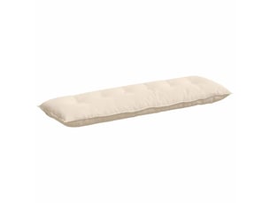 Coussin de dos, coussin de dossier beige 160 x 50 cm tissu en microfibre cf54489