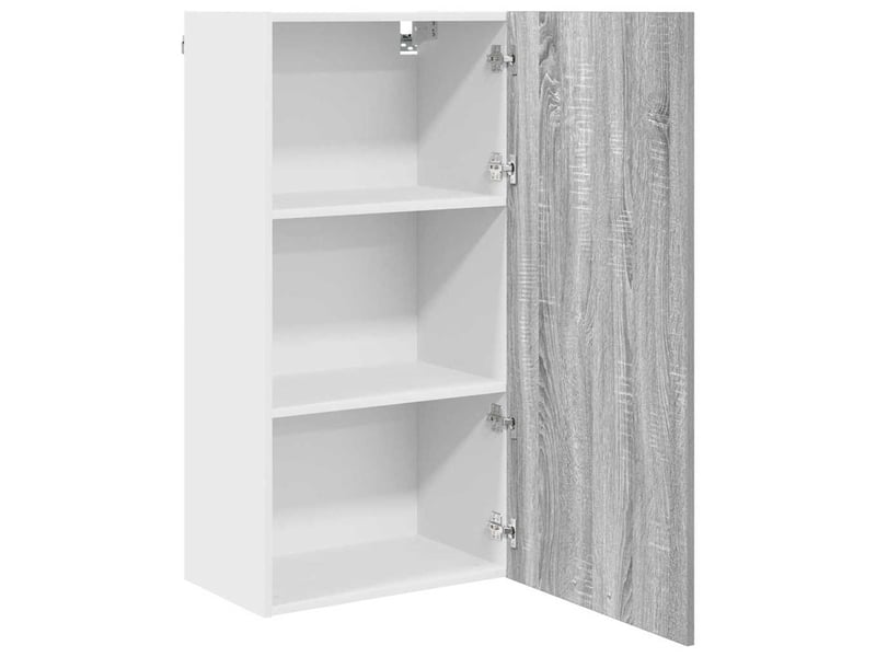  Meuble de rangement, armoire suspendue gris sonoma et blanc 50x31x100cm  - Conforama E