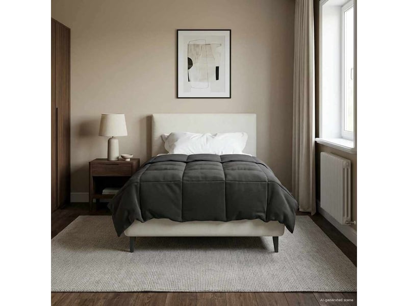  Couette - duvet d'été 155 x 220 cm été microfibre (100% polyester)  - Conforama D