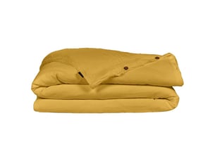 Housse de couette gaze de coton double 140 x 200 cm jaune - pepa 1