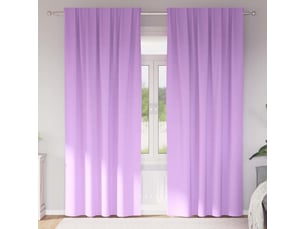 Lot de 2 rideaux occultants, rideaux black-out avec anneaux pourpre 260 x 140 cm cf44743