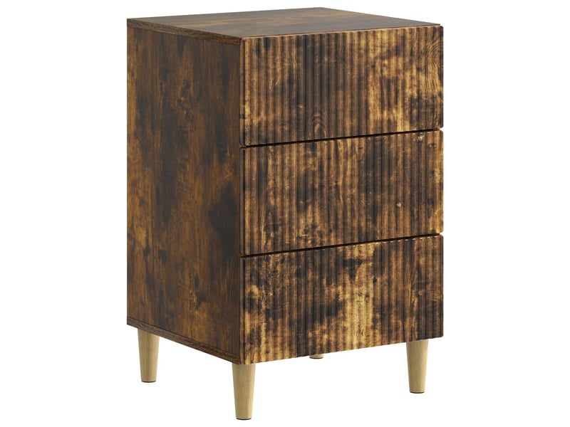 Table de chevet - cabinet de chevet - table de nuit chêne fumé 43 x 41 x 66,5 cm - Conforama A