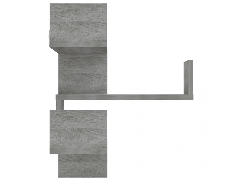  Étagères murales d'angle 2 pcs sonoma gris 40x40x50 cm- comfortxl  - Conforama D