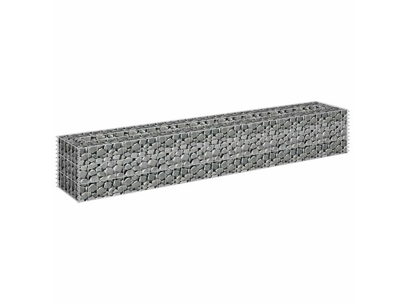  Jardinière - lit surélevé à gabion acier galvanisé 180x30x30 cm  - Conforama C