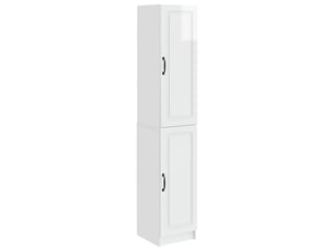 Buffet - ensemble de meubles 2 pc blanc brillant bois d'ingénierie