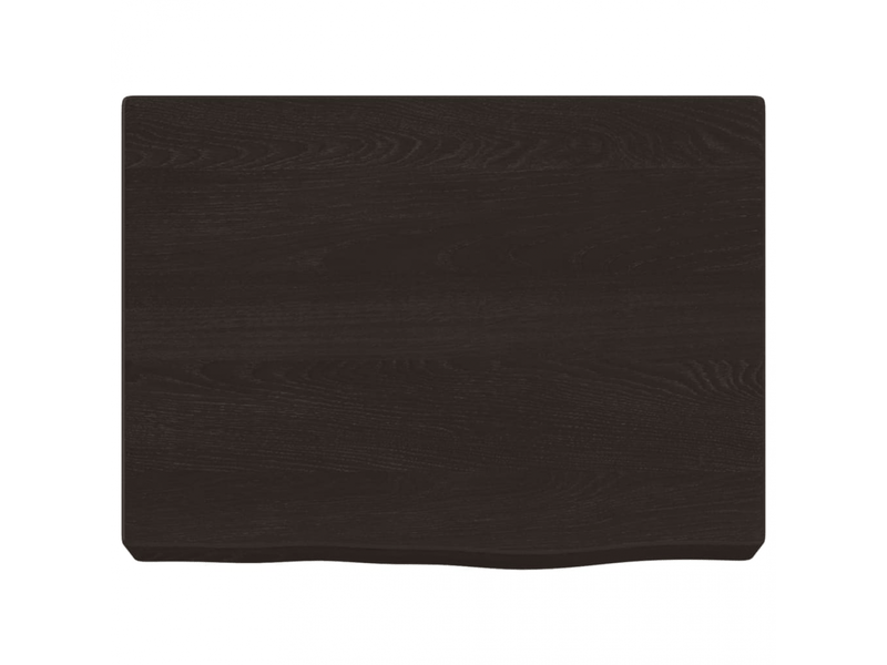 Étagère murale marron foncé bois chêne massif traité- comfortxl - Conforama C