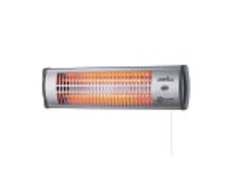  Fabrilamp tioman chauffage mural radiant à quartz 1 200 w, 2 puissances, noir et argenté 229121278 - Conforama B
