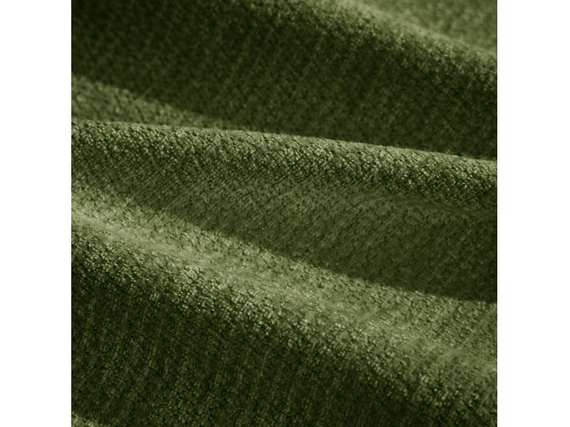  Pouf repose-pieds en tissu chenille vert 72,50x63x50 cm  - Conforama W