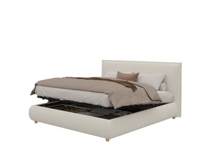 Lit coffre 180x200 cm   Qualité haut de gamme coloris blanc