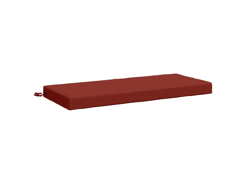 Lot de 2 coussins de banc, coussins d'assise soest 100 % polyester rouge cf57384 - Conforama D