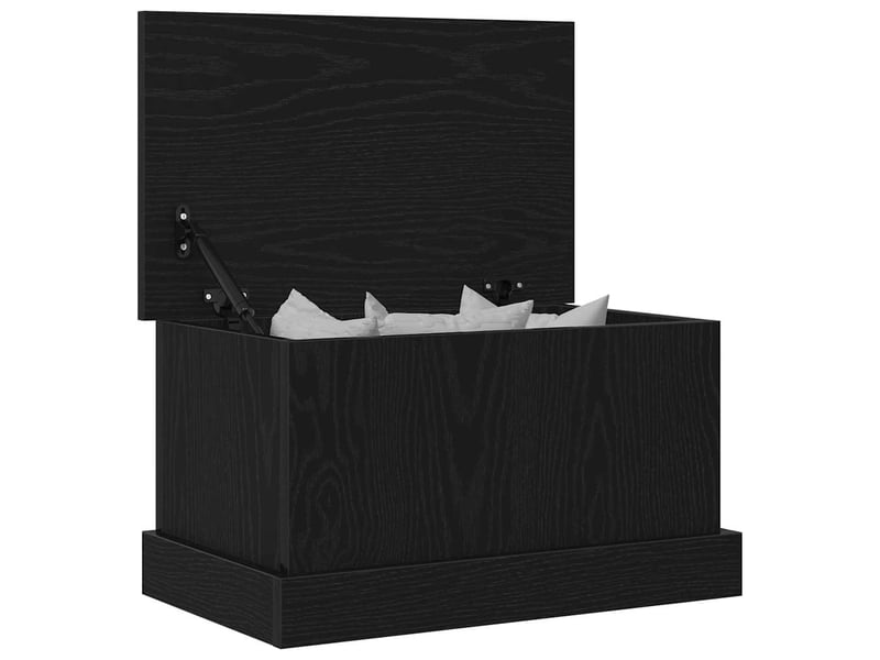  Boîte de rangement, coffre de rangement chêne noir 50x30x28 cm bois d'ingénierie  - Conforama C