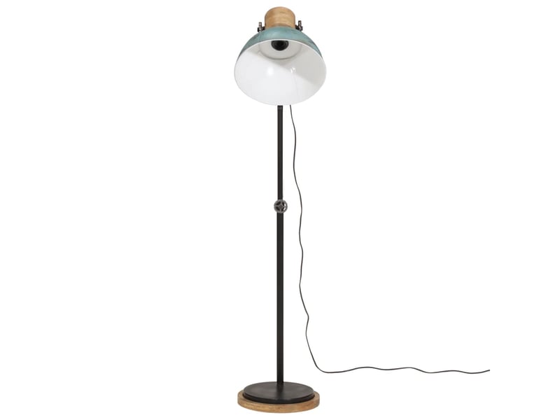  Lampadaire salon, lampe sur pied 25 w bleu délavé 30x30x100-150 cm e27  - Conforama C
