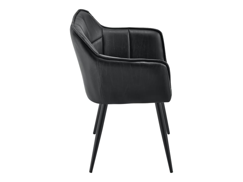  Lot de 4 chaises de salle à manger birmingham 82 x 60 x 59 cm noir [en.casa] Birmingham - Conforama E