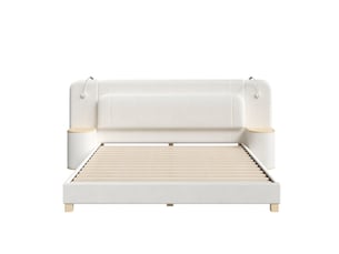 Lit 2 places 140x200 cm LEYTN   coloris beige