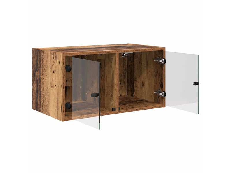  Meuble mural, meuble de rangement salon 68 x 37 x 35 cm bois d'ingénierie bois ancien  - Conforama E
