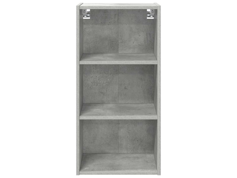  Meuble de rangement cuisine, armoire suspendue gris béton 40x29,5x80cm  - Conforama E