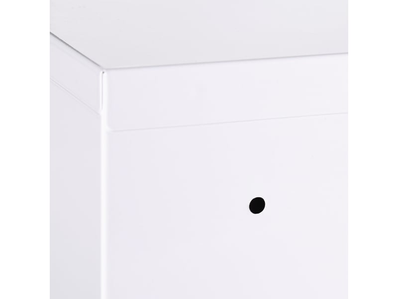  Armoire à pharmacie murale 40 x 15 x 53,5 cm blanche en acier, verrouillable avec 3 compartiments  - Conforama E