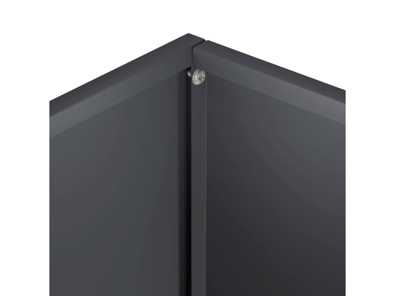 Jardinière - cache-pot de jardin anthracite 50 x 40 x 75 cm - Conforama E