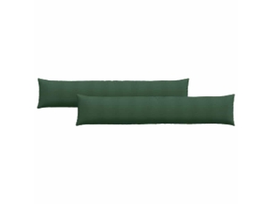 Lot de 2 coussins de canapé, coussins décoratifs vert foncé 200 x 40 cm cf59182