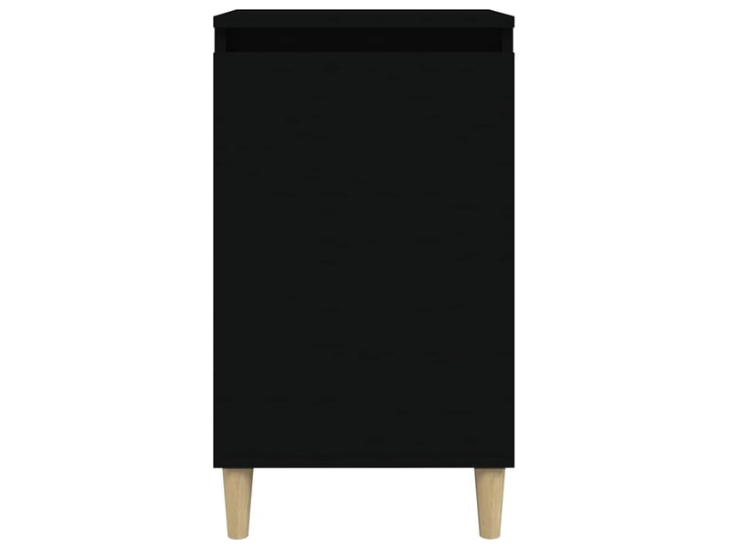  Lot de 2 tables de chevet - cabinet de chevet - table de nuit noir 40x35x70 cm bois d'ingénierie  - Conforama D