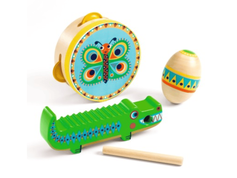  Set de percussions - tambourin maracas guiro - djeco DJ06031 - Conforama B