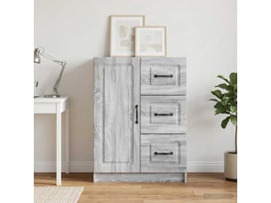 Buffet - bahut - meuble de rangement sonoma gris 66 x 34,5 x 87 cm bois d'ingénierie