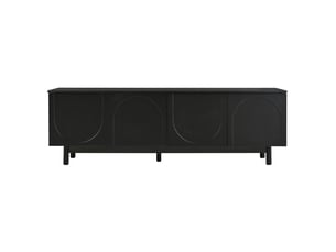 Meuble tv coloris noir 175 cm   