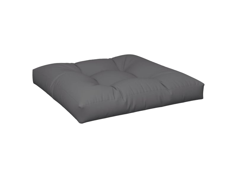  Coussin de palette, coussin de chaise, coussin de canapé anthracite 70x70x12 cm tissu cf55282  - Conforama A