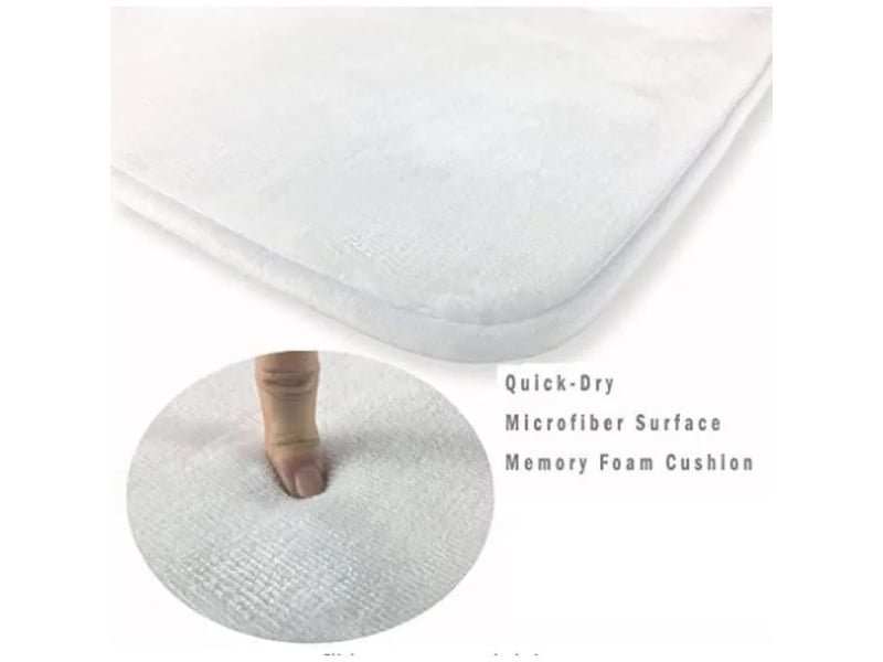  Lot de 3 tapis de bain en pvc antidérapants - noir  - Conforama C