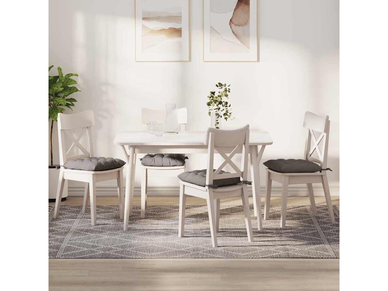  Lot de 4 coussins de siège, coussins décoratifs tissu taupe 40 x 40 x 6 cm cf60030  - Conforama B