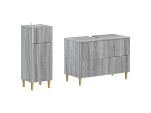 Ensemble de 2 meubles de salle de bain arnhem sonoma gris cf63079