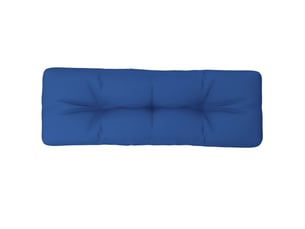 Coussin de palette, coussin de chaise, coussin de canapé bleu royal 120x40x12 cm tissu cf55318