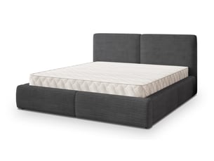 Lit coffre 140x200 cm MASSENO   coloris gris