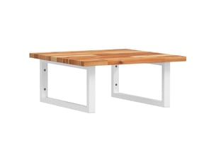 Étagère de vasque | étagère murale acier et bois massif d'acacia shl1046