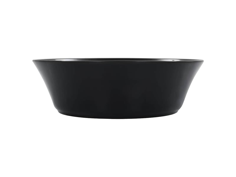  Lavabo de bain, vasque à poser 41x12,5 cm céramique noir cf65625  - Conforama C
