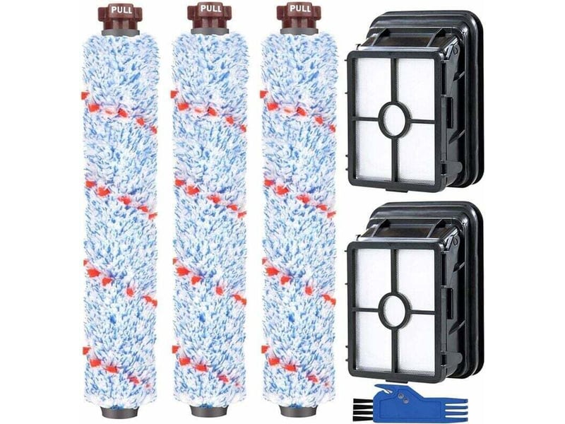  Kit remplacement brosse rouleau filtres bissell crosswave 17132 et 2225n series accessoires de nettoyage bissell crosswave thsinde  - Conforama E