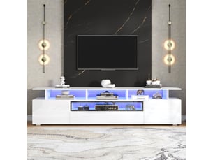 Meuble tv coloris blanc  SOGEU  