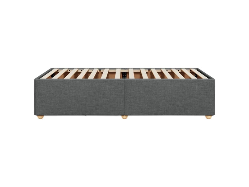  Lit simple- lit adulte -  cadre de lit sans matelas gris foncé 90x200 cm tissu  - Conforama D