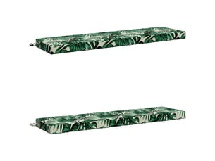 Lot de 2 coussins de banc, coussins d'assise soest 100 % polyester cf56876