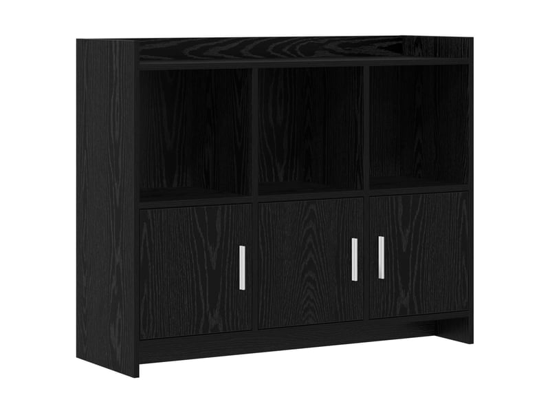  Buffet - bahut - meuble de rangement chêne noir 98,5 x 33 x 80 cm bois d'ingénierie  - Conforama A