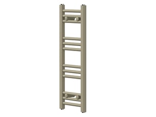 Luxebath sèche-serviettes design sahara 300 x 800 mm, raccordement latéral, droit, haute conductivité thermique, radiateur mural porte-serviettes pour salle de bain, puissance 165 w, beige mat