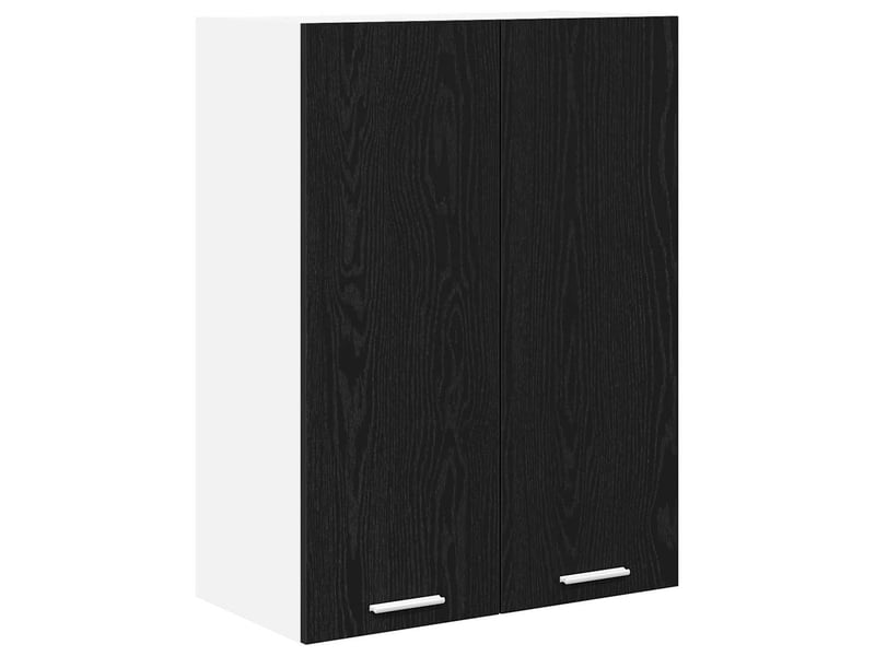  Meuble de rangement, armoire suspendue chêne noir 60x31x80cm bois d'ingénierie shl540  - Conforama A