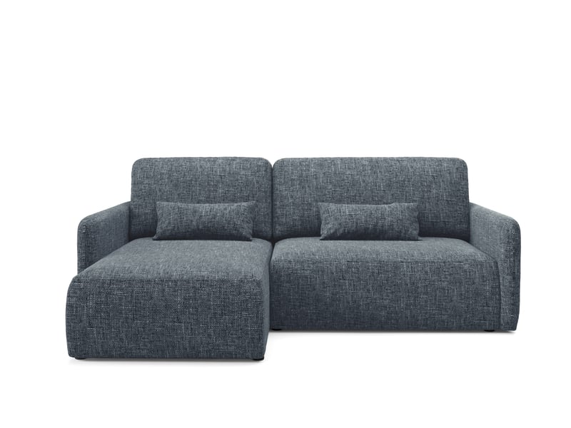  Canapé d'angle convertible livello l gris anthracite  - Conforama A