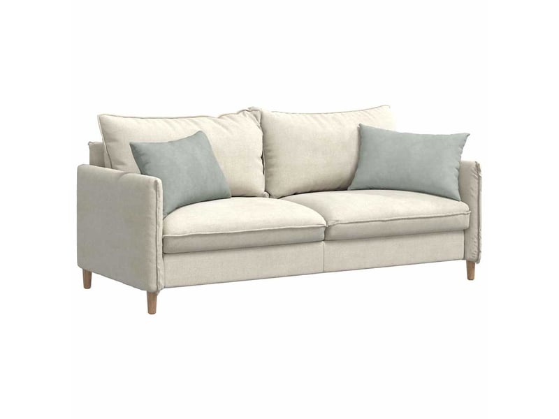  Lot de 2 coussins de canapé, coussins décoratifs gris clair 60 x 40 cm cf59071  - Conforama C