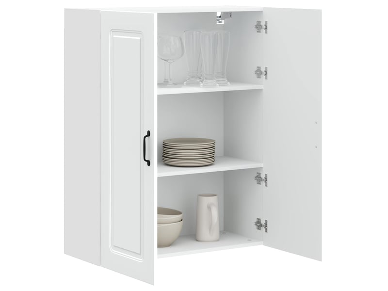 Meuble mural de cuisine | armoire de cuisine blanc 80x31x100cm shl2244 - Conforama C